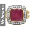 Image 1 : 7.82 ct Ruby & Diamond Ring 14kt Gold