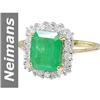 Image 1 : 2.75 ct Emerald & Diamond Ring 14kt Gold