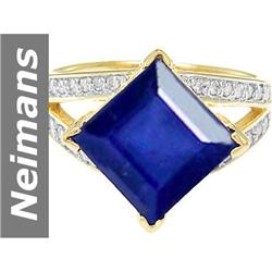 8.22 ct Sapphire & Diamond Ring 14kt Gold