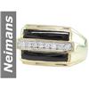 Image 1 : 4.14 ct Black Spinel & Diamond Ring 14kt Gold