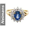 Image 1 : 2.03 ct Ceylon Sapphire & Diamond Ring 14kt Gold