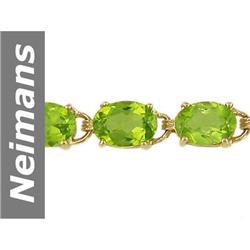 18 ct Peridot Bracelet 14kt Gold