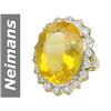 Image 1 : 12.41 ct Fire Opal & Diamond Ring 14kt Gold