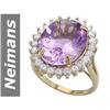 Image 1 : 10.56 ct Amethyst & Diamond Ring 14kt Gold
