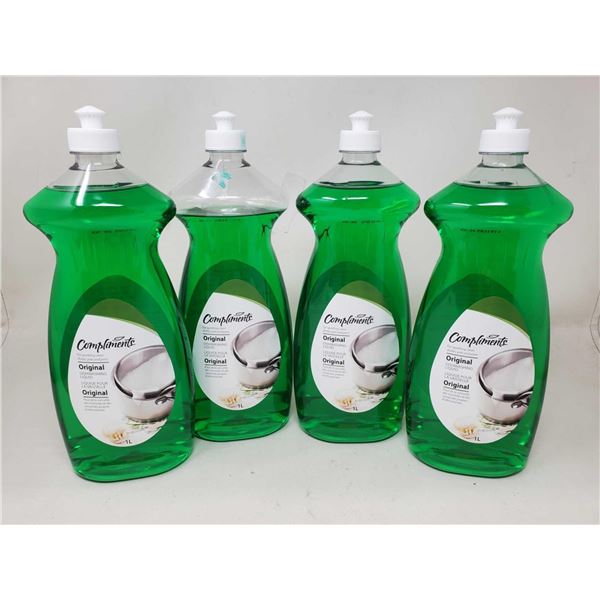 Compliments Original Dishwashing Liquid (4 x 1L)