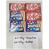 Image 1 : Kit Kat and Smarties (12 x 45g)