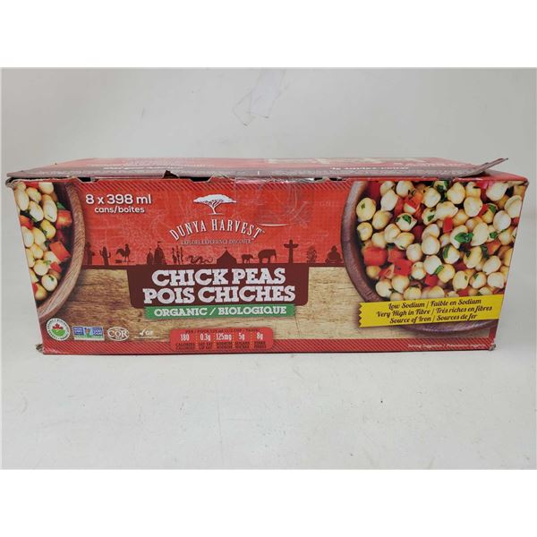 Dunya Harvest Organic Chick Peas (8 x 398ml)