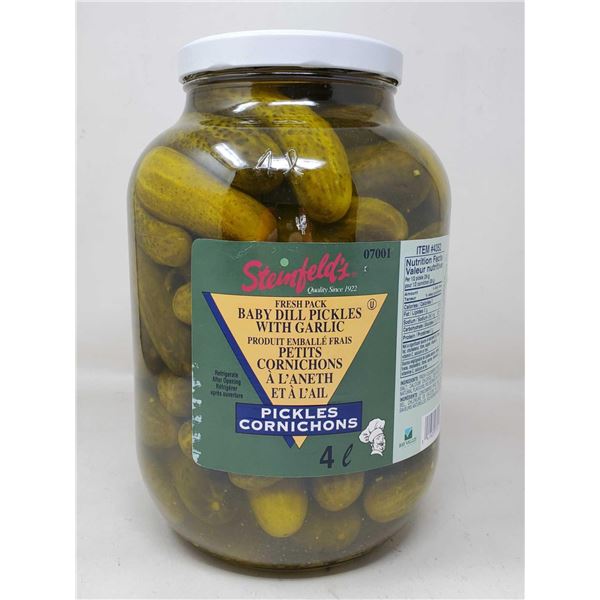 Steinfelds Fresh Pick Baby Dill Pickles (4L)