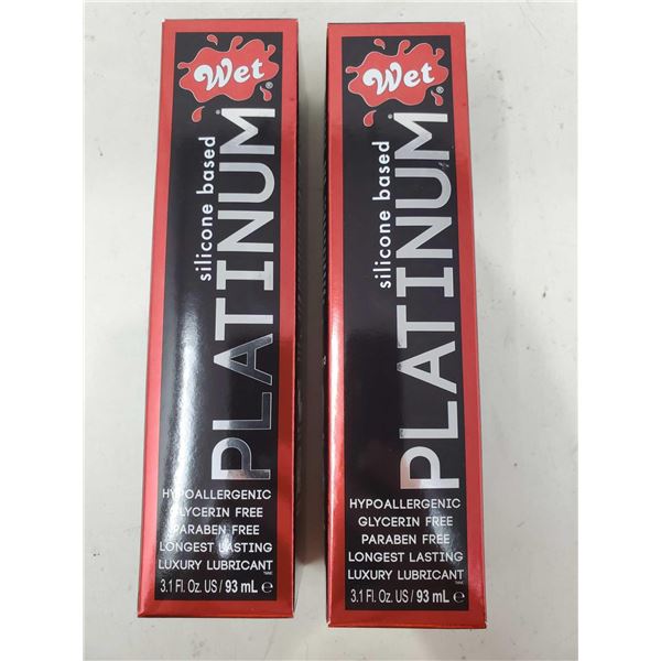 Wet Platinum Silicone Based Lubricant (2 x 93ml)