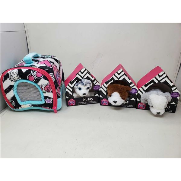 Rescue Pets Plush Dogs and Kennel