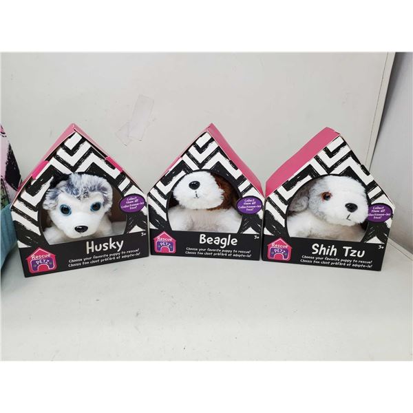 Rescue Pets Plush Dogs and Pet House