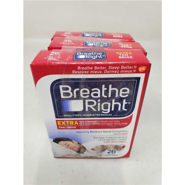 Breathe Right Extra Strength Nasal Strips (3 x 26)