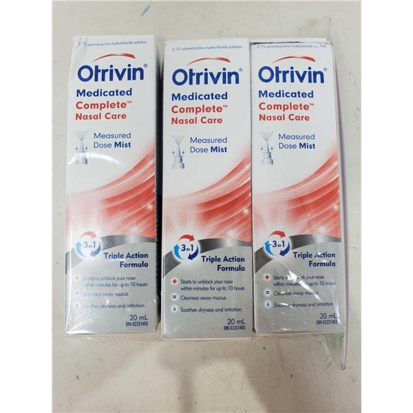 Otrivin Medicated Complete Nasal Care (3 x 20ml)