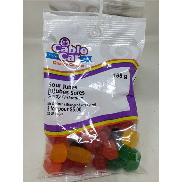 Cable Car Sour Jubes Candy (6 x 165g)