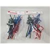 Image 1 : 12 Piece Holdiay Straw Set (2 x 12)