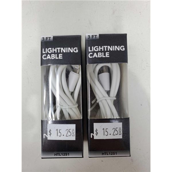 Lightning Cable- 2 x 3ft