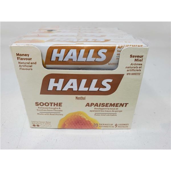 Halls Honey Flavour Lozenges (20 x 9)