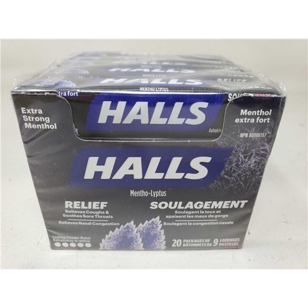 Halls Extra Strong Menthol Lozenges (20 x 9)