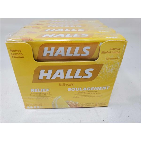 Halls Honey Lemon Flavour Lozenges (20 x 9)