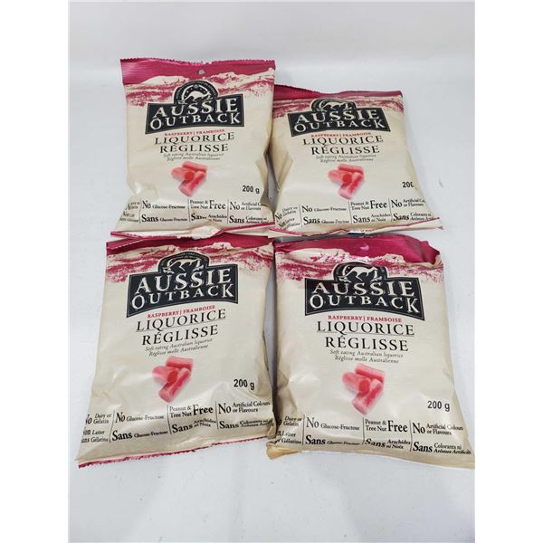 Aussie Outback Raspberry Licorice (4 x 200g)