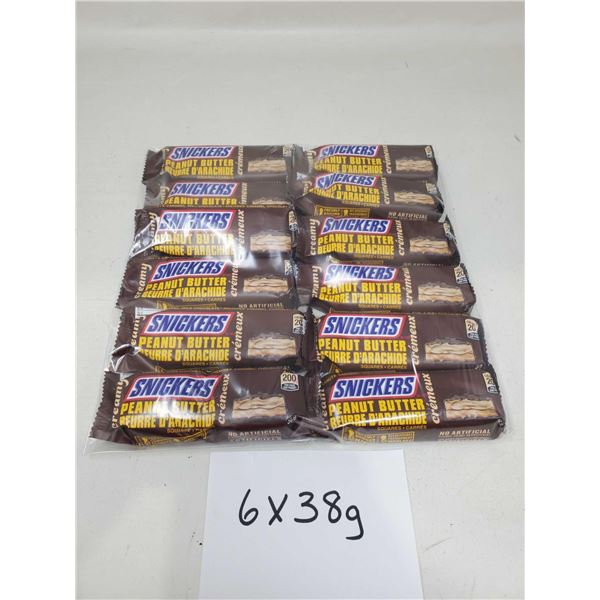 Snickers Peanut Butter Candy Bars (6 x 38g)