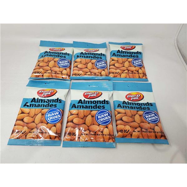 Dan-D Pak Raw Almonds (6 x 100g)