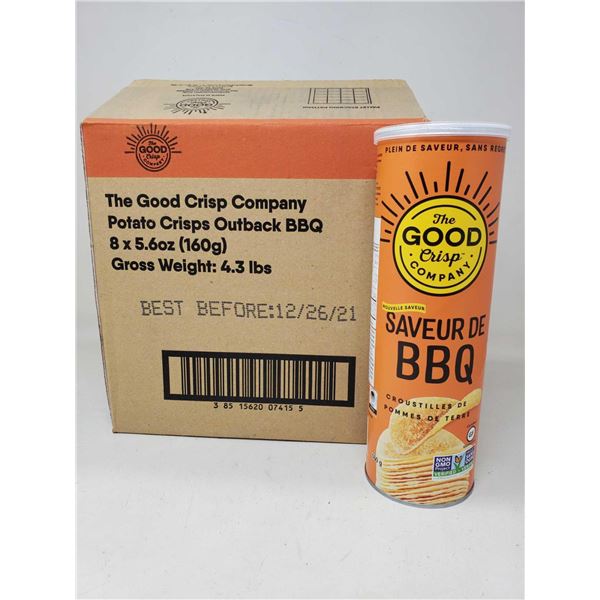 The Good Crisp Company-BBQ Flavour Chips (8 x 160g)