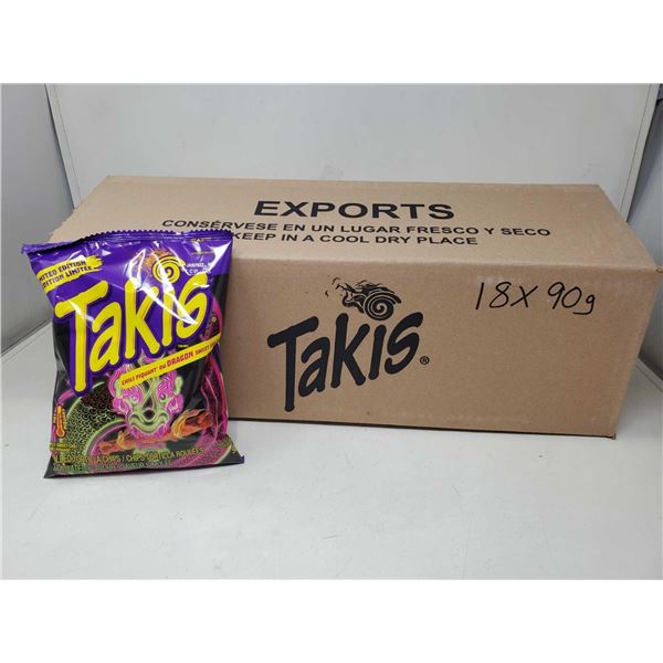 Takis' Dragon Sweet Chili Rolled Tortilla Chips (18 x 90g)