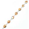 Image 2 : RARE Silver Oyster Turquoise(24.5ct) Hand Made Tennis Bracelet (~weight 9.2g)