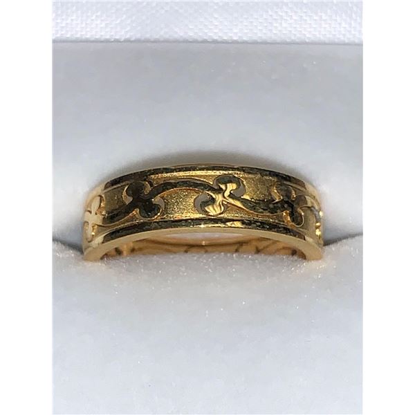 Unisex 14K GP Celtic Design Wedding Band NEW size 8 in Gift Box