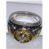 Image 3 : Spirit of the Warrior Gents Native Silver & Gold Tone Ring size 10 NEW