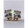 Image 1 : Brilliant Cut 1.0 Carat Solitaire Round Stud Earring Set NEW with secure backings