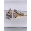 Image 2 : Brilliant Cut 1.0 Carat Solitaire Round Stud Earring Set NEW with secure backings