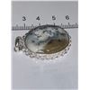 Image 3 : Rare Oversized Dendrite Opal Pendant Set in .925 Silver measures 3 x 4mm NEW