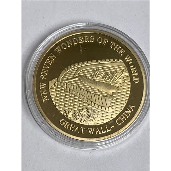 The Seven Wonders of the World Great Wall of china World Coin