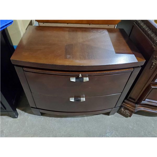 *NEW* - 2 Drawer plus Slide Out Writing Table, Wooden Bedside Table