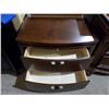 Image 2 : *NEW* - 2 Drawer plus Slide Out Writing Table, Wooden Bedside Table