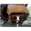 Image 2 : *NEW* - 3 Drawer Pillar Style, Wooden Bedside Table