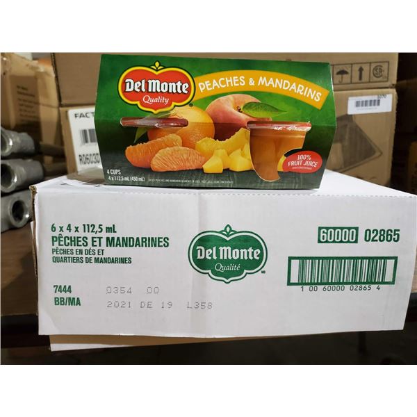 Del Monte Peaches & Mandarins in Single Serve Cups - 6 x 4 x 112.5ml