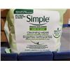 Image 2 : Simple  Cleansing Wipes for Sensitive Skin - 6X24 wipes