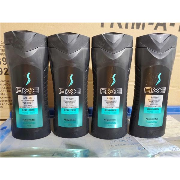 Axe Body Wash - Apollo - Sage & Cedarwood Scented 4X473ml