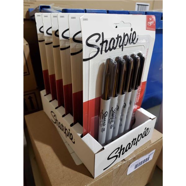 *NEW* - Sharpie Permanent Markers 6X5Pack - Black