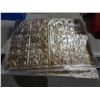 Image 1 : *NEW* - Metal Mosaic Plastic Wall Tiles : Cracked Copper 3 Packs of 5 tiles 24X18.5"