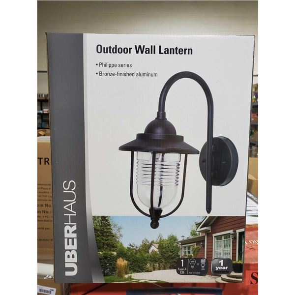 *NEW* Uber Haus Outdoor Wall Lantern - Black