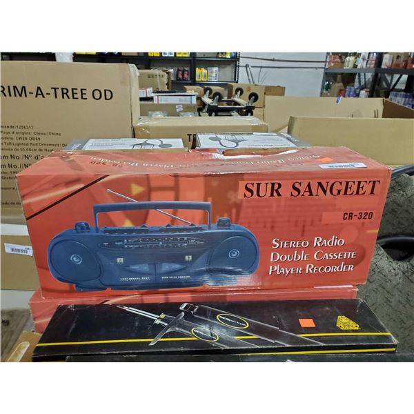 *NEW* Sur Sangeet Stereo Radio with Dual Cassette Player.