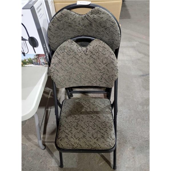 Padded Folding Chairs X3