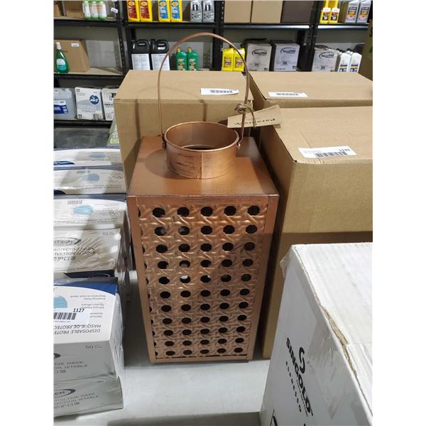 *NEW* - Copper Tone Outdoor Hanging Candle Lantern by Paradise