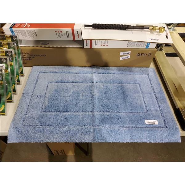 *NEW* - Light Blue Large Sized Bathroom Rug with Rubberized Bottom