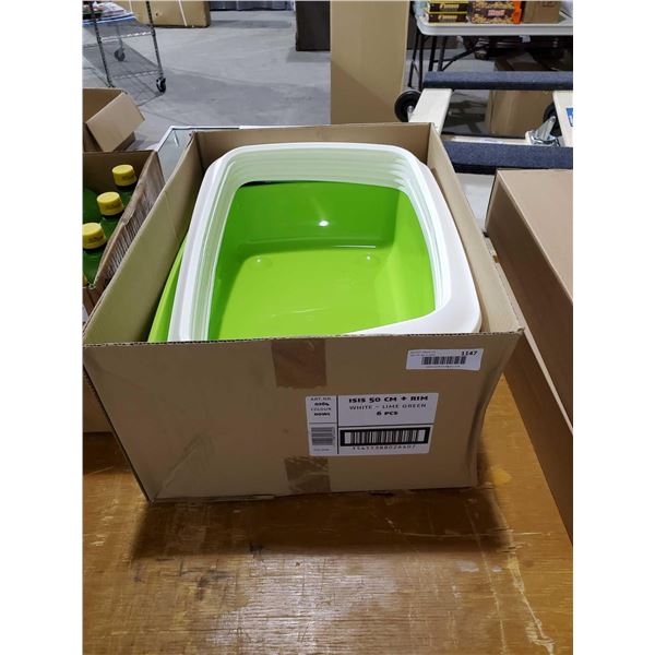 *NEW* - Cat Litter Boxes with Attachable Rim to prevent Litter Spray X6