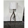 Image 1 : *NEW* - Wooden Tripod Lamp with White Shade